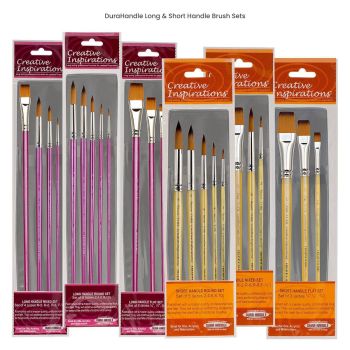 Creative Inspirations DuraHandle Long & Short Handle Brush Sets