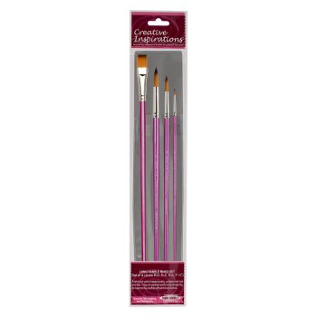Creative Inspirations Dura-Handle™ Brushes Long Handle Mixed Set (Set of 4)