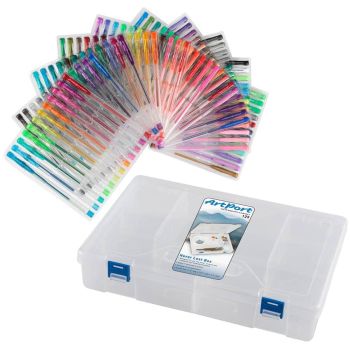 Creative Inspirations Artist Gel Pen 120 Color Set + ArtPort 125 Storage Box