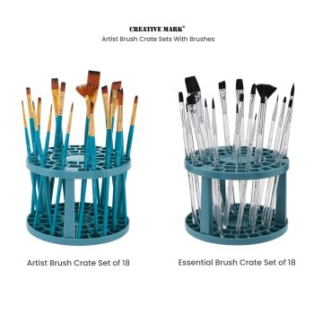Creative Mark Artist Brush Crate Sets with Brushes