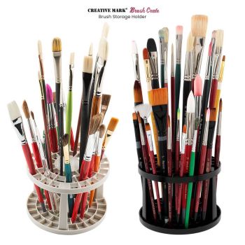 ECHSRT Paint Brush Holder Roll Up Paint Brush Case Storage for Artist  Acrylic Oil Watercolor, Paint Brush Holders and Organizers 30 Slots，Black