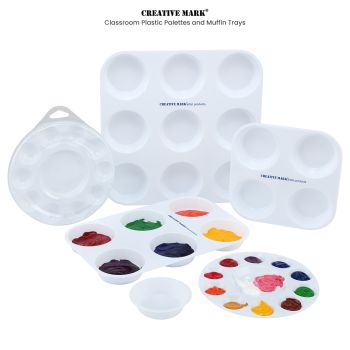 TRDESINGDREAM 4ps-Paint Tray Palettes, Paint Pallet, Holder, Painting  Palette