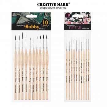 Vinonzi 10Pcs Detail Paint Brushes, Fine Tip Pain Brush Set