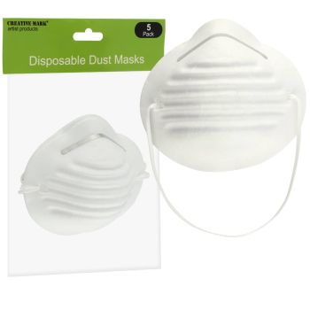 Creative Mark Disposable Dust Masks, 5 Pack