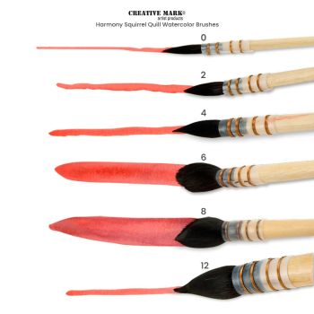 Creative Mark Harmony Squirrel Quill Watercolor Brushes