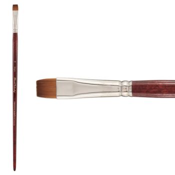 Mimik Kolinsky Synthetic Sable Long Handle Brush, Bright Size #12