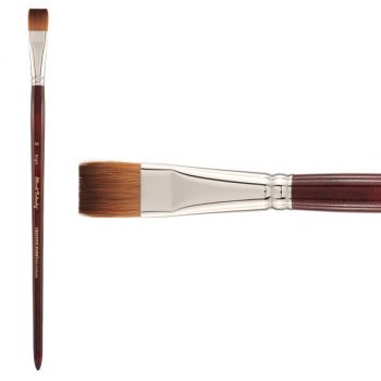 Mimik Kolinsky Synthetic Sable Long Handle Brush, Bright Size #18