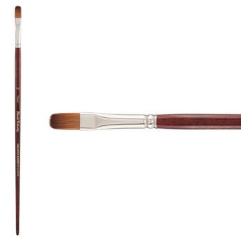 Mimik Kolinsky Synthetic Sable Long Handle Brush, Filbert Size #10