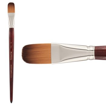 Mimik Kolinsky Synthetic Sable Long Handle Brush, Filbert Size #24