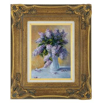 Prizzi 8x10" Ready Made Gold Leafing Wood Frame