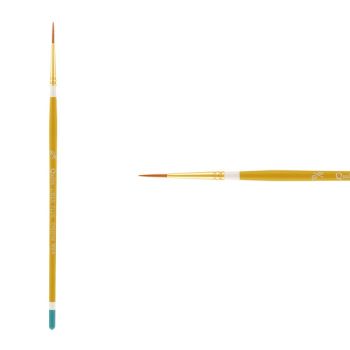 Creative Mark Qualita Golden Taklon Short Handle Brush Liner Plus #10x0