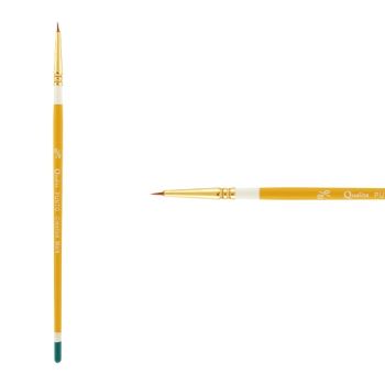 Creative Mark Qualita Golden Taklon Short Handle Brush Punto #10x0