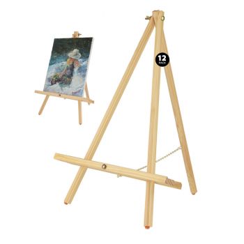 Pack of 12 Thrifty Natural Wood Tabletop Display Easels