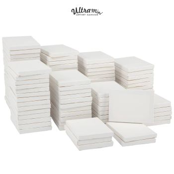 Mini Canvases 18 Pack, Cridoz Small Painting Canvas with Mini