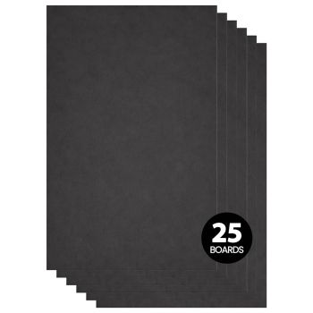 Crescent 14-Ply Poster Board - Black, 22" x 28" (Box of 25)