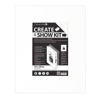 Crescent Create & Show Kit 16"x20", Opening 8x12" White<