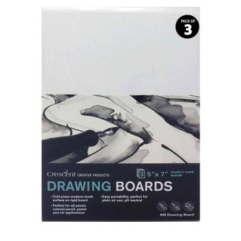 3-Pack Crescent #99 Drawing Board Cold Press 5X7