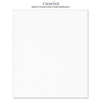 Crescent Select Conservation Solids Matboard - 8 Ply Vivid White