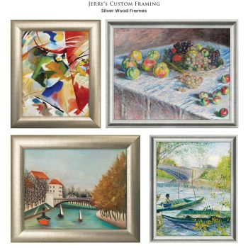 Custom Wood Silver Frame Group