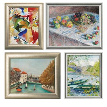 Custom Wood Silver Frame Group