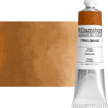 Williamsburg Handmade Oil Paint - Cyprus Orange, 150ml Tube