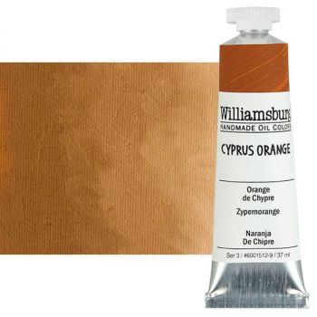Williamsburg Handmade Oil Paint - Cyprus Orange, 37ml Tube