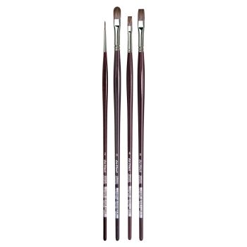 Da Vinci Grigio New Wave Synthetic Sampler Brush Set of 4 