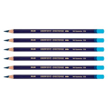 Derwent Inktense Pencil Box of 6 No. 1210 - Dark Aquamarine