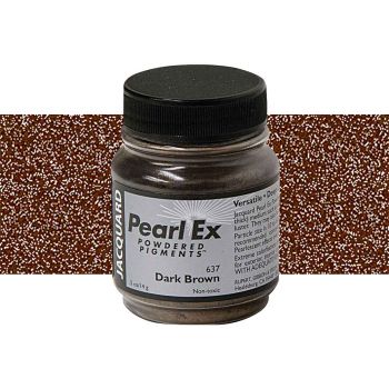 Jacquard Pearl-Ex Powder Pigment 1/2 oz Jar Dark Brown