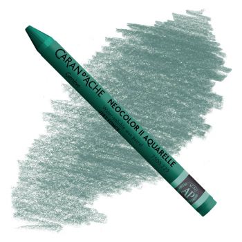 Caran d'Ache Neocolor II Water-Soluble Wax Pastels - Dark Green, No. 229