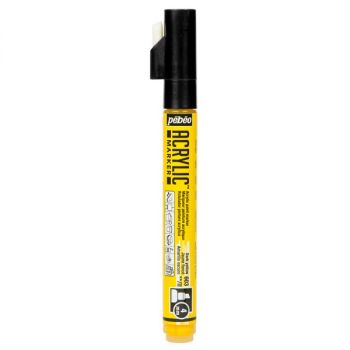Pebeo Chisel Acrylic Marker 4mm - Dark Yellow