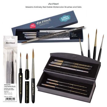 da Vinci Maestro Kolinsky Red Sable Watercolor Brushes and Sets