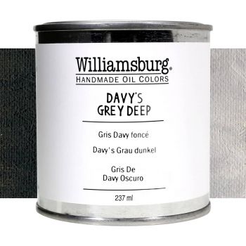 Williamsburg Handmade Oil Paint - Davy's Grey Deep, 237ml Can