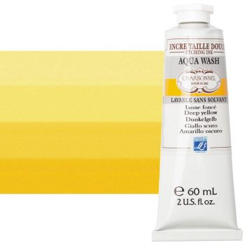 Charbonnel Aqua Wash Etching Ink - Deep Yellow, 60ml Tube 
