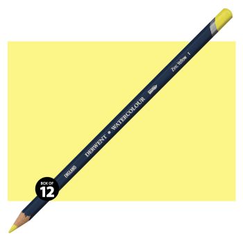 Derwent Watercolor Pencil Box of 12 No. 01 - Zinc Yellow