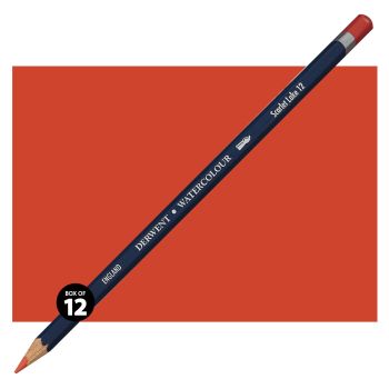 Derwent Watercolor Pencil Box of 12 No. 12 - Scarlet Lake