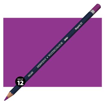 Derwent Watercolor Pencil Box of 12 No. 22 - Magenta