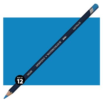 Derwent Watercolor Pencil Box of 12 No. 33 - Light Blue
