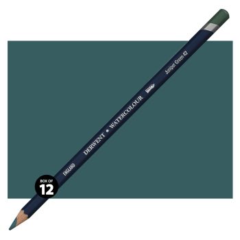Derwent Watercolor Pencil Box of 12 No. 42 - Juniper Green