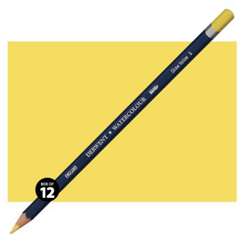 Derwent Watercolor Pencil Box of 12 No. 05 - Straw Yellow