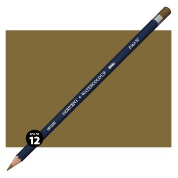 Derwent Watercolor Pencil Box of 12 No. 52 - Bronze