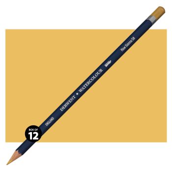 Derwent Watercolor Pencil Box of 12 No. 58 - Raw Sienna