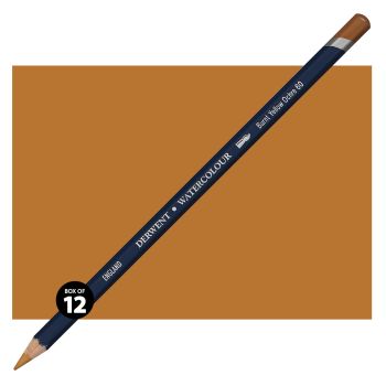 Derwent Watercolor Pencil Box of 12 No. 60 - Burnt Yellow Ochre