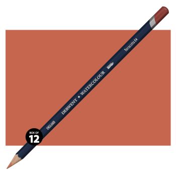 Derwent Watercolor Pencil Box of 12 No. 64 - Terracotta
