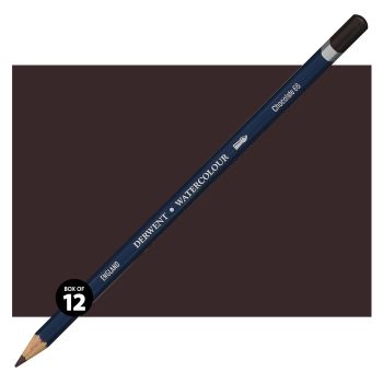 Derwent Watercolor Pencil Box of 12 No. 66 - Chocolate