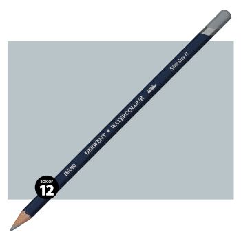 Derwent Watercolor Pencil Box of 12 No. 71 - Silver Grey