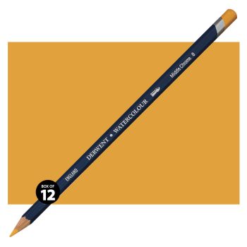 Derwent Watercolor Pencil Box of 12 No. 08 - Middle Chrome