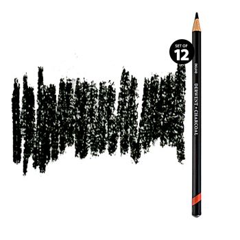 Derwent Charcoal Pencils - Dark (Set of 12)