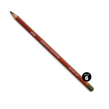 Derwent Drawing Pencils – Olive Earth (Box of 6)