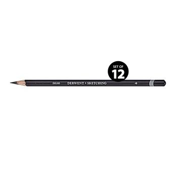Derwent Sketching Pencils - 4B (Dark) - Set of 12